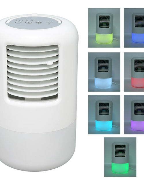 Load image into Gallery viewer, YUYTE Portable Air Conditioner Cooler Humidifier 3 Speeds 7 Colors 500ML White
