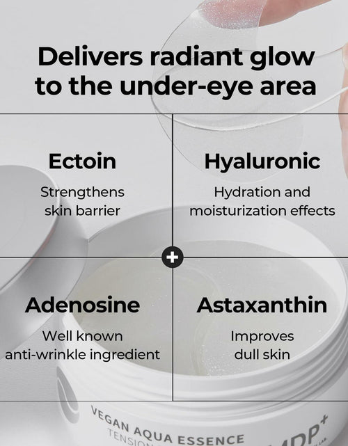 Load image into Gallery viewer, MDP+ Peptide 9 Vegan Aqua Eye Patch Niacinamide Hyaluronic Acid 60ea
