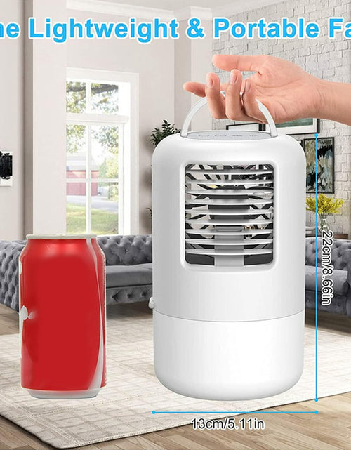 Load image into Gallery viewer, YUYTE Portable Air Conditioner Cooler Humidifier 3 Speeds 7 Colors 500ML White
