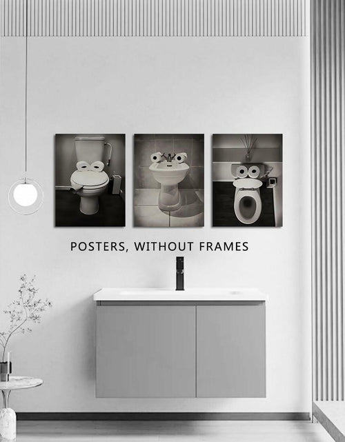 Load image into Gallery viewer, AIOCDIT Funny Dog Bathroom Wall Art Canvas Prints Set of 4 8x10 Unframed
