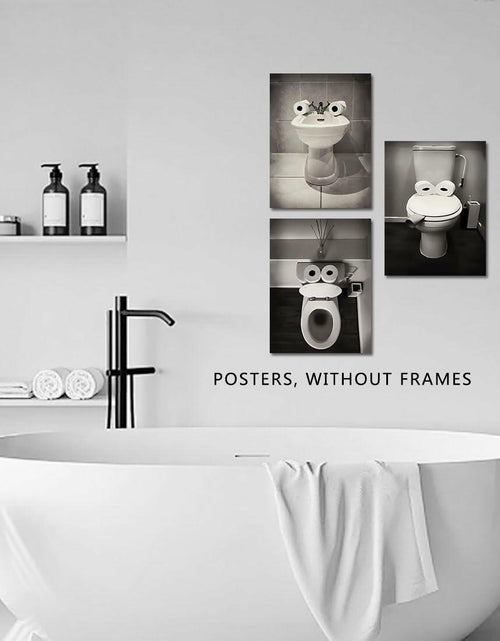 Load image into Gallery viewer, AIOCDIT Funny Dog Bathroom Wall Art Canvas Prints Set of 4 8x10 Unframed
