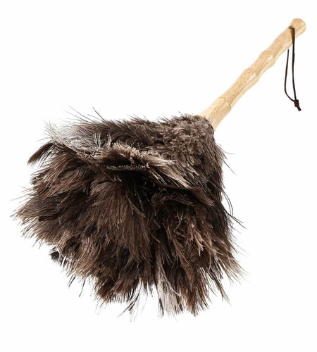 Greenfeather Small Ostrich Feather Duster 16in Wooden Handle 2 Pack