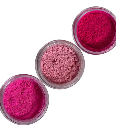 Oh! Sweet Art Edible Petal Dust Set 3 Colors Hot Pink French Rose Pink 4g