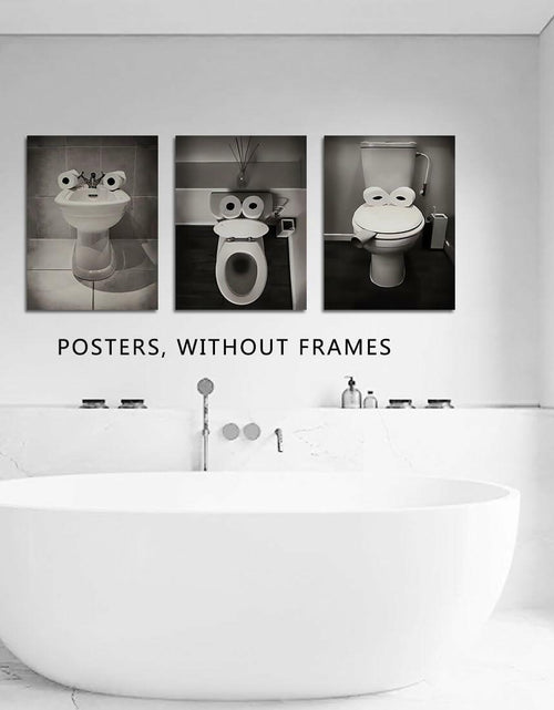 Load image into Gallery viewer, AIOCDIT Funny Dog Bathroom Wall Art Canvas Prints Set of 4 8x10 Unframed
