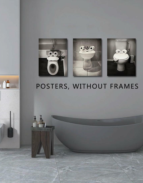 Load image into Gallery viewer, AIOCDIT Funny Dog Bathroom Wall Art Canvas Prints Set of 4 8x10 Unframed
