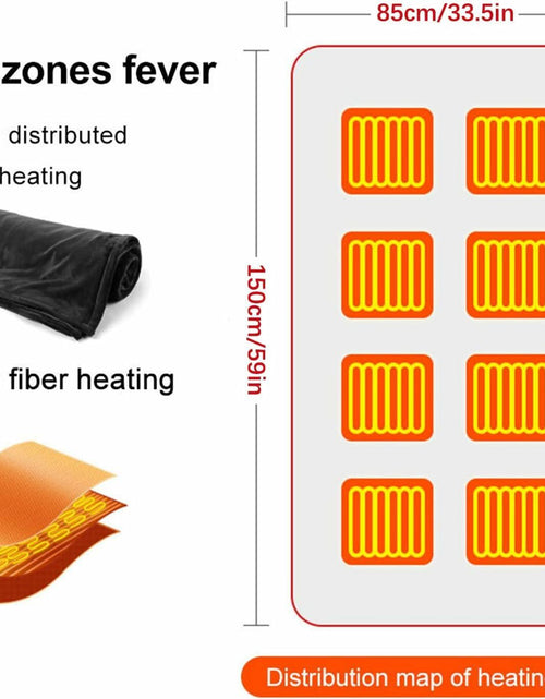 Load image into Gallery viewer, Lailisapex USB Heated Wearable Blanket Shawl Hooded, Portable, 3 Gears
