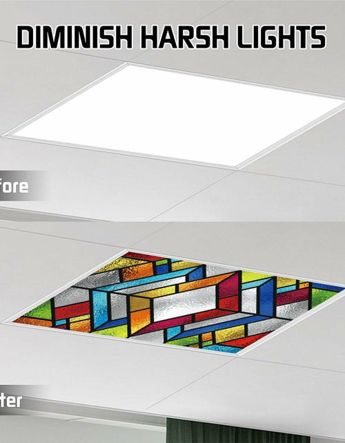 Load image into Gallery viewer, 2PCS Fluorescent Light Covers – Anti-Glare Decorative Ceiling Panels
