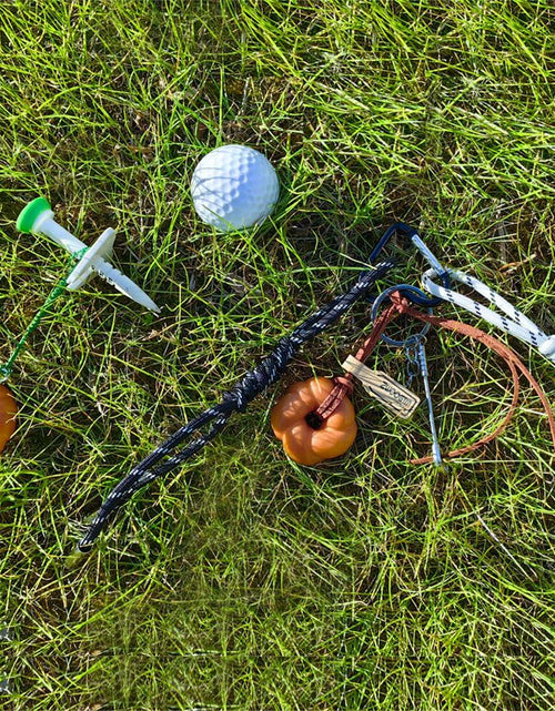 Load image into Gallery viewer, ZWOOGYM Handwoven Knot Charm Golf Club Bag Accessory Black White Green Brown
