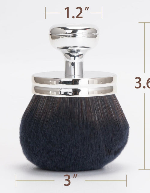 Load image into Gallery viewer, BABYSHEEP Blend &amp; Blur Body Makeup Brush Kabuki 3in Wide Head Silver
