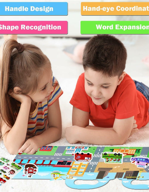 Load image into Gallery viewer, Generic 4 Pack Reusable Sticker Books 120+ Puffy Stickers Multicolor
