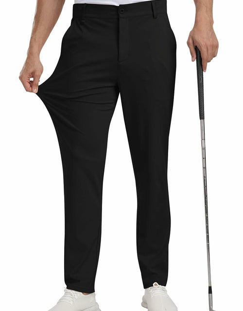 Load image into Gallery viewer, MoFiz Men's Golf Pants Stretch Slim Fit Lightweight Comfy Light Khaki Size 38

