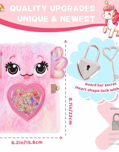 Load image into Gallery viewer, PrinBarBee French Bulldog Diary with Lock Plush 160 Pages Multicolor Pen
