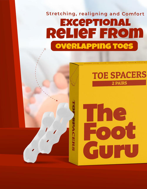 Load image into Gallery viewer, Kubbar Orthopedic Toe Spacers Bunion Corrector Hammer Toe Straightener 2 Pairs
