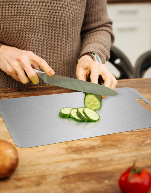 Load image into Gallery viewer, GAUDORA Titanium Cutting Board Non Slip Dishwasher Safe 14x10 in
