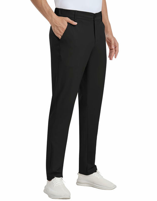 Load image into Gallery viewer, MoFiz Men's Golf Pants Stretch Slim Fit Lightweight Comfy Light Khaki Size 38
