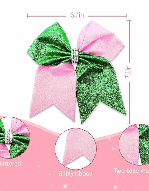 Load image into Gallery viewer, Tiltol 2 PCS Enchanted Witch Hair Bow Clips Pink Green &amp; Pink White
