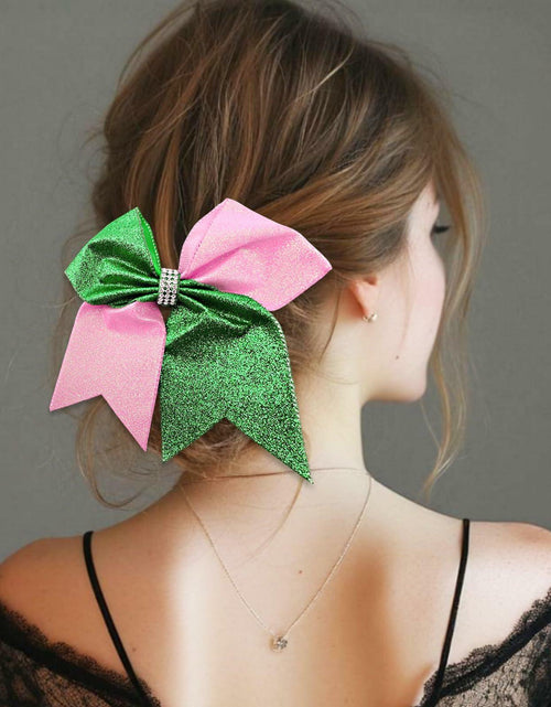 Load image into Gallery viewer, Tiltol 2 PCS Enchanted Witch Hair Bow Clips Pink Green &amp; Pink White
