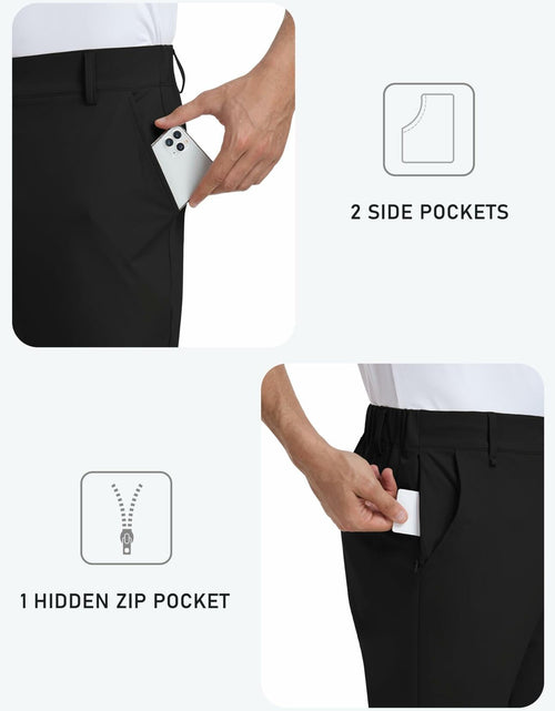 Load image into Gallery viewer, MoFiz Men's Golf Pants Stretch Slim Fit Lightweight Comfy Light Khaki Size 38

