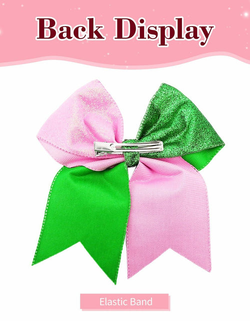 Load image into Gallery viewer, Tiltol 2 PCS Enchanted Witch Hair Bow Clips Pink Green &amp; Pink White
