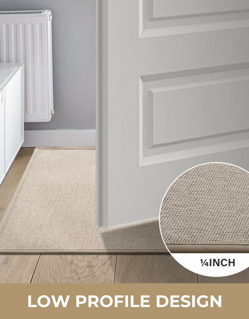 Load image into Gallery viewer, GRANNY SAYS Non-Slip Rubber Door Mat 17x47in Khaki Low Profile Runner
