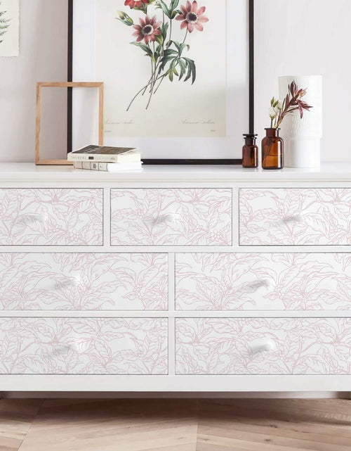 Load image into Gallery viewer, Heroad Boho Floral Peel &amp; Stick Wallpaper Pink White 17.3x78.7in Vinyl
