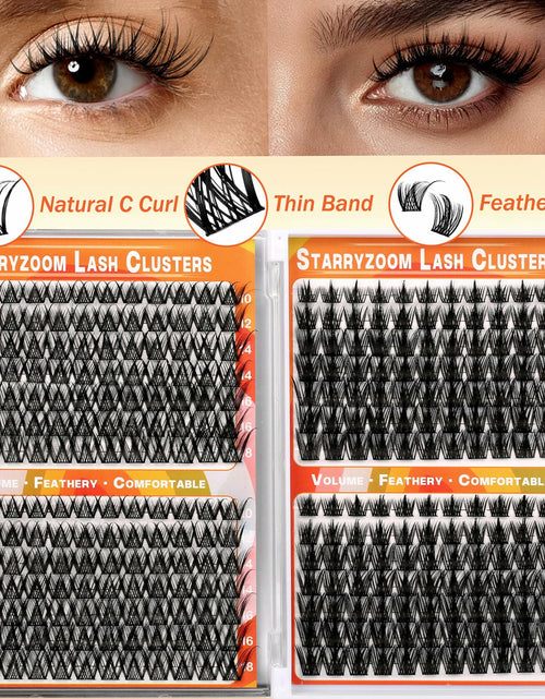 Load image into Gallery viewer, Starryzoom Lash Clusters Book Wispy Flull Volume Spiky Doe-Eye Manga Cluster
