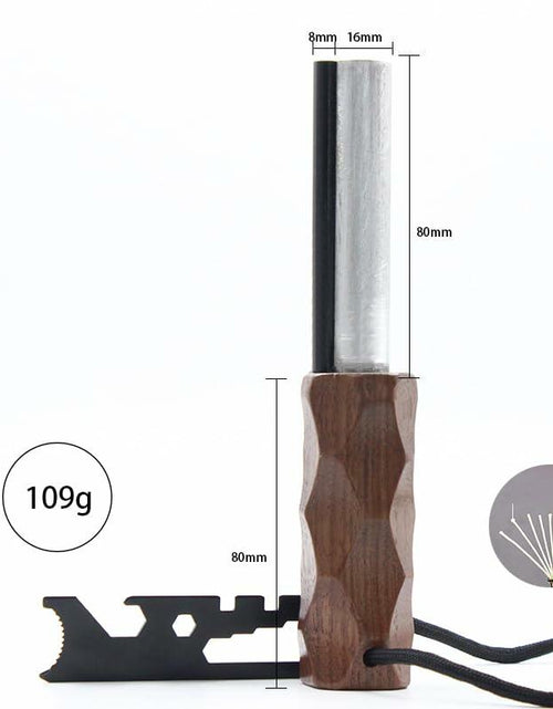 Load image into Gallery viewer, Exploration Gadget Inc. Emergency Fire Starter with Weatherproof Fat Rope Brown
