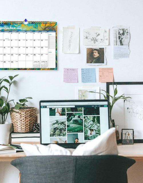 Load image into Gallery viewer, XISIDO 18-Month Wall Calendar 2025-2026 11x8.5 Flower Julian Dates
