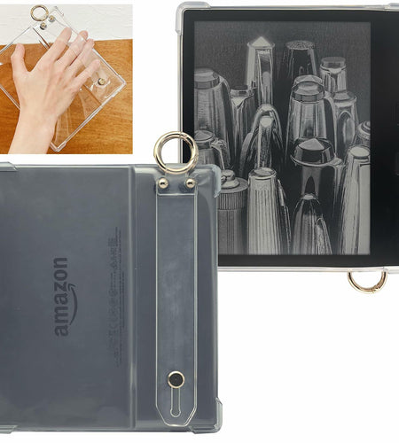 UMUBUHOMS Clear Silicone Case Hand Strap for 7 Inch Kindle Oasis 9th/10th Gen