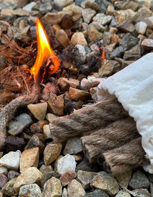 Load image into Gallery viewer, Exploration Gadget Inc. Emergency Fire Starter with Weatherproof Fat Rope Brown

