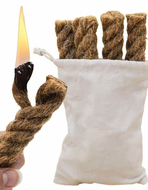 Load image into Gallery viewer, Exploration Gadget Inc. Emergency Fire Starter with Weatherproof Fat Rope Brown
