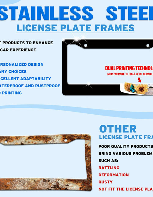 Load image into Gallery viewer, Cassette Music Tape License Plate Frame Stainless Steel 6.3x12.2 in
