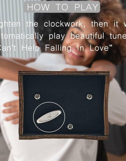 Load image into Gallery viewer, Sooharic "Can't Help Falling in Love" Wooden Music Box Gift for Her
