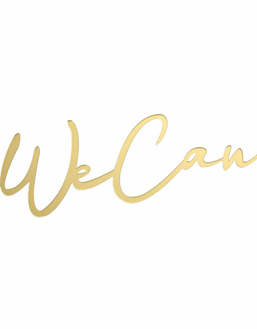 Load image into Gallery viewer, We Can Bearly Wait Gold Acrylic Cake Charm Baby Shower Gender Reveal
