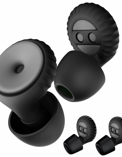 Load image into Gallery viewer, BNU Ear Plugs Noise Cancelling 25-35dB Reusable 2 Pairs S/M/L Black
