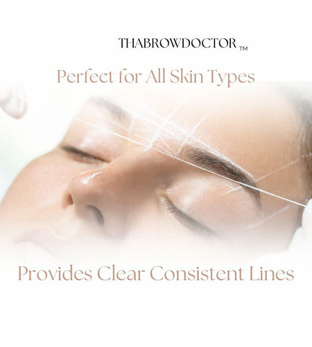 THABROWDOCTOR White Brow Mapping String 30m for Microblading & PMU