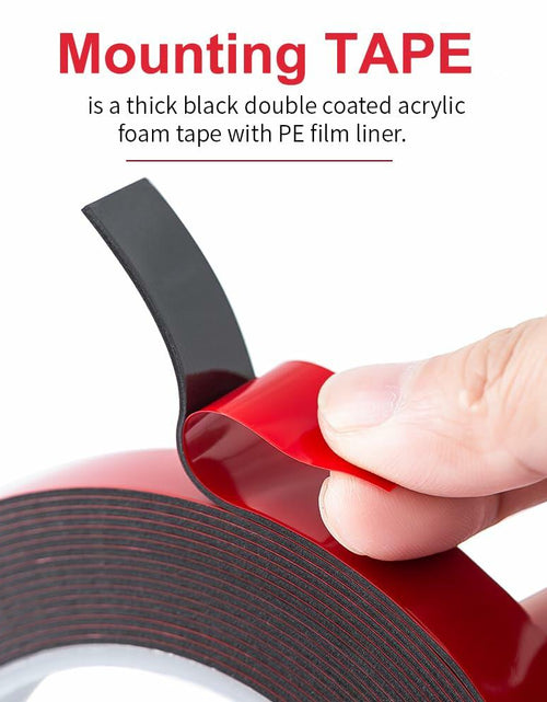Load image into Gallery viewer, GOALDAY Double Sided Heavy Duty Mounting Tape Black 1.1mm×0.78in×16.5ft
