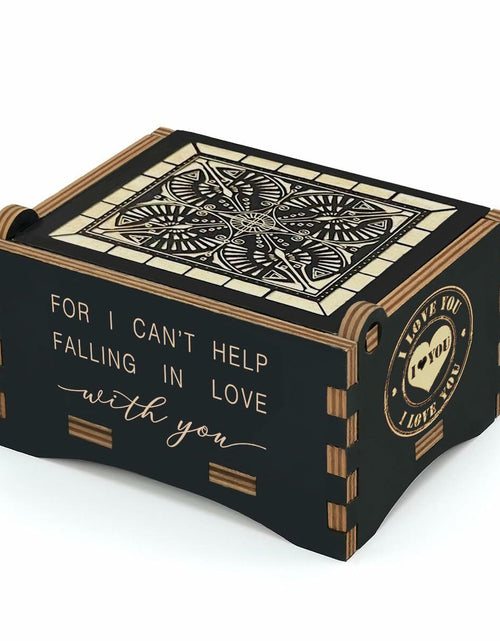 Load image into Gallery viewer, Sooharic "Can't Help Falling in Love" Wooden Music Box Gift for Her
