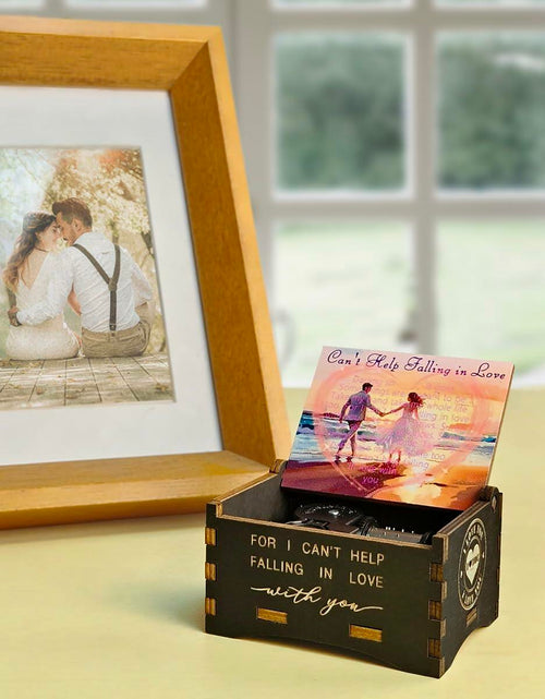 Load image into Gallery viewer, Sooharic "Can't Help Falling in Love" Wooden Music Box Gift for Her
