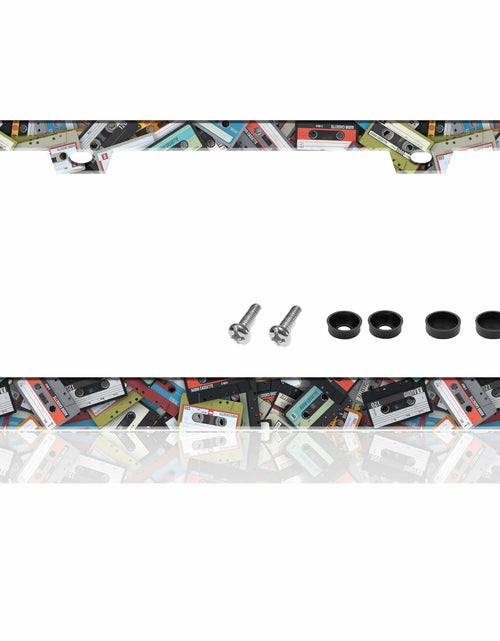 Load image into Gallery viewer, Cassette Music Tape License Plate Frame Stainless Steel 6.3x12.2 in
