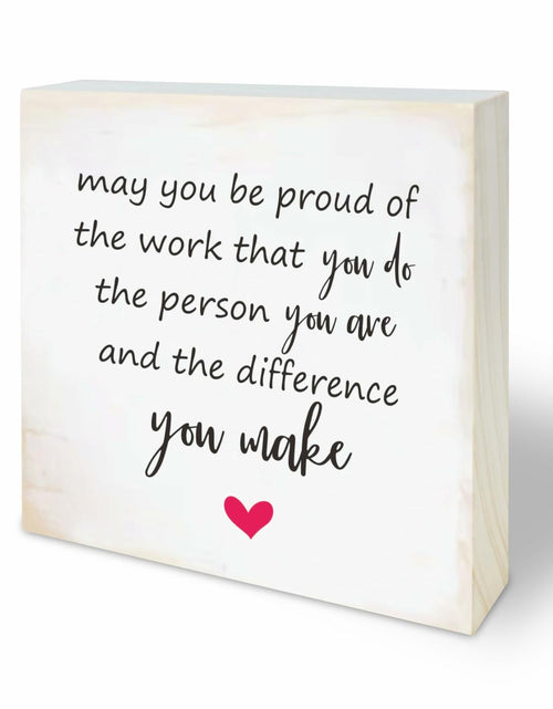 Load image into Gallery viewer, 4"x4" Natural Pine Wood Plaque - Inspirational Rustic Home &amp; Office Decor

