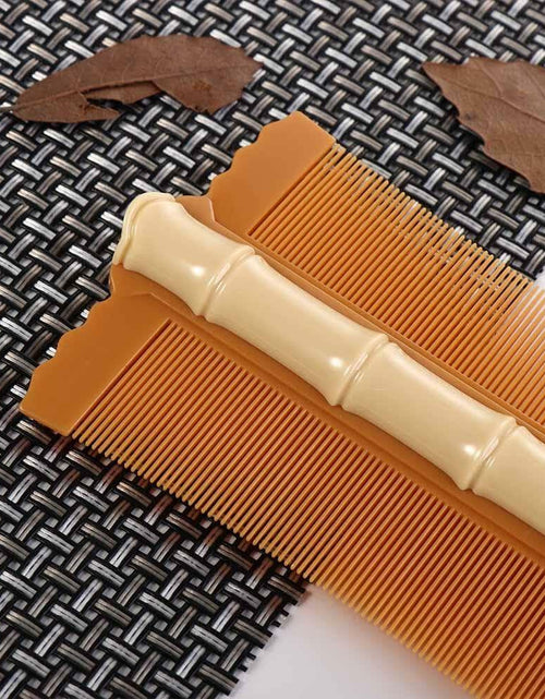 Load image into Gallery viewer, Green Double-Sided Anti-Static Hair Comb Fine Tooth with Handle Styling Tool
