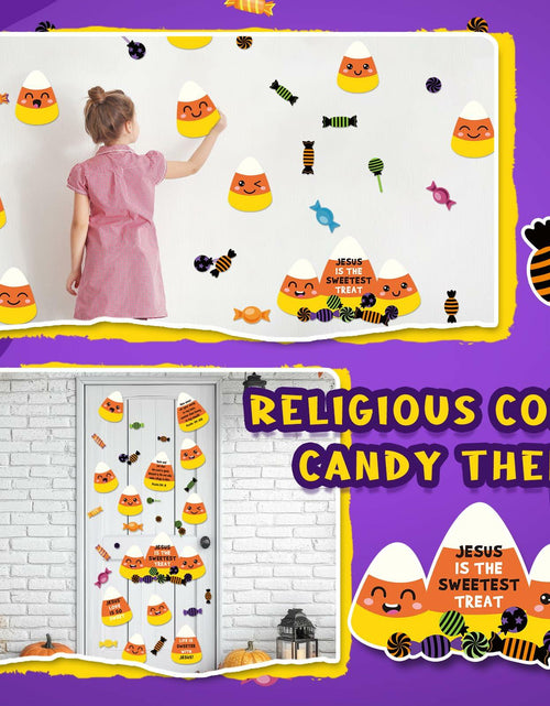 Load image into Gallery viewer, 29PCS Christian Halloween Candy Corn Classroom Door Bulletin Board Decor

