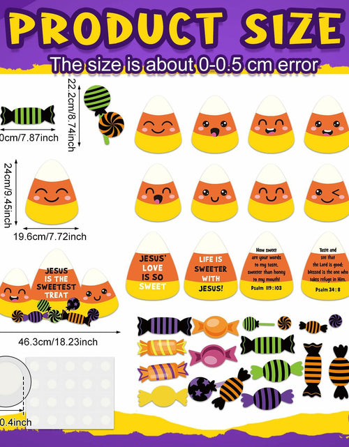 Load image into Gallery viewer, 29PCS Christian Halloween Candy Corn Classroom Door Bulletin Board Decor
