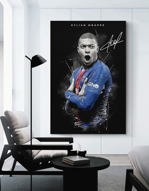 Load image into Gallery viewer, fhzang Kylian Mbappe Poster 1 Canvas Poster Unframed: 16x24 inches (40x60cm)
