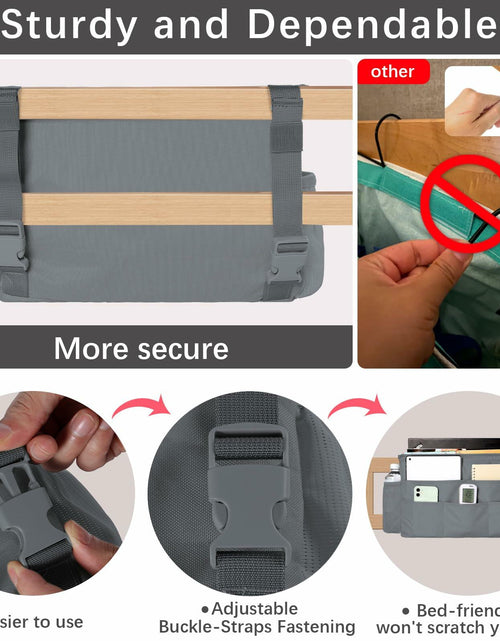 Load image into Gallery viewer, WOMACO Bunk Loft Bed Side Caddy 12 Compartments Lake Green Medium
