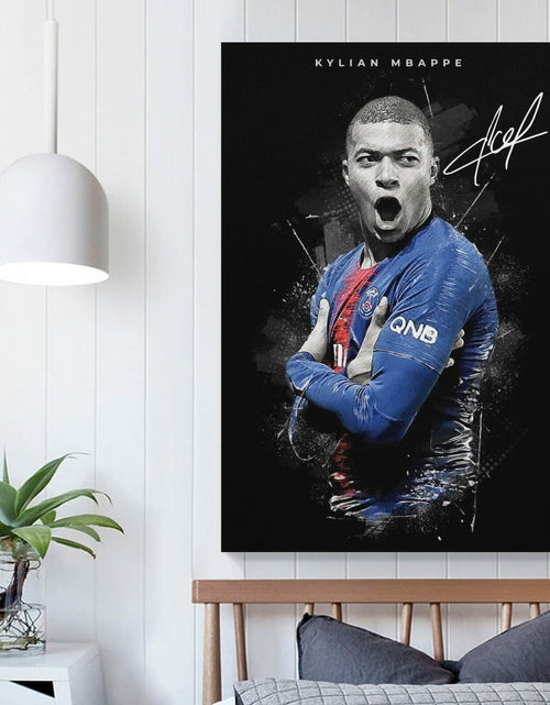 Load image into Gallery viewer, fhzang Kylian Mbappe Poster 1 Canvas Poster Unframed: 16x24 inches (40x60cm)
