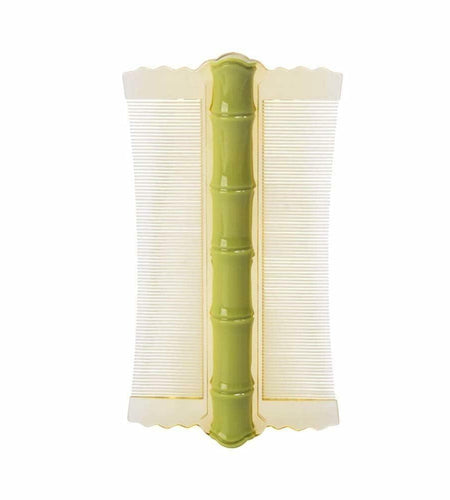 Green Double-Sided Anti-Static Hair Comb Fine Tooth with Handle Styling Tool