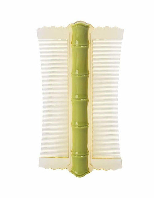 Load image into Gallery viewer, Green Double-Sided Anti-Static Hair Comb Fine Tooth with Handle Styling Tool
