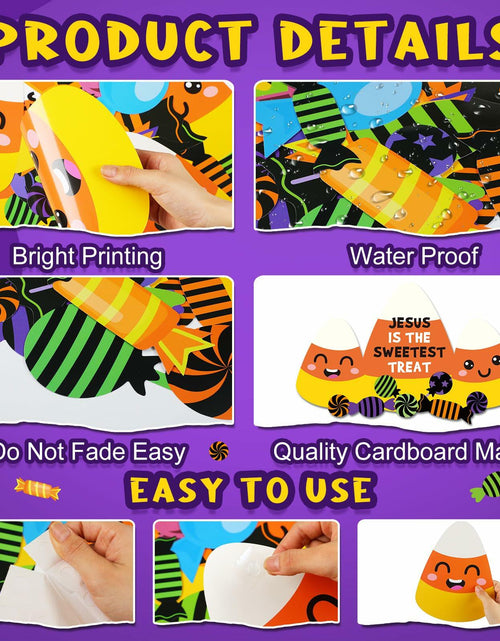 Load image into Gallery viewer, 29PCS Christian Halloween Candy Corn Classroom Door Bulletin Board Decor
